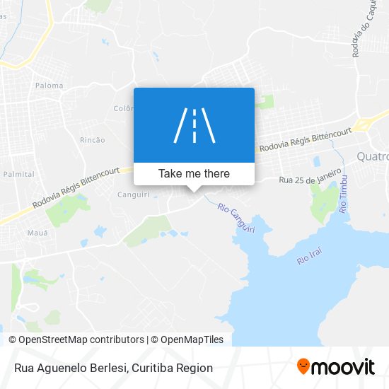 Mapa Rua Aguenelo Berlesi