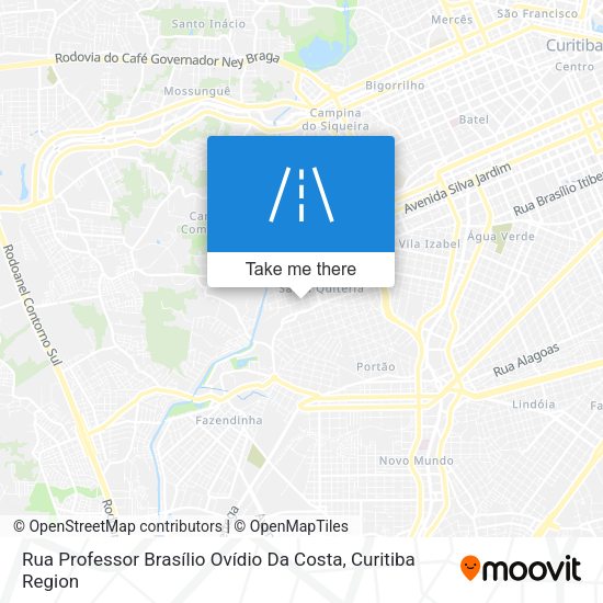 Rua Professor Brasílio Ovídio Da Costa map