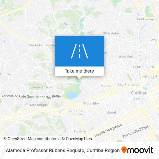 Alameda Professor Rubens Requião map