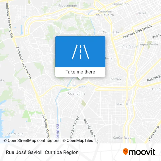 Rua José Gavioli map