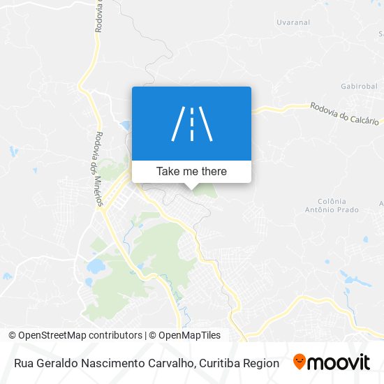 Rua Geraldo Nascimento Carvalho map