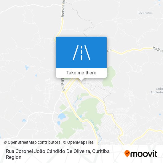 Mapa Rua Coronel João Cândido De Oliveira