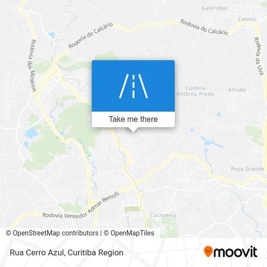 Rua Cerro Azul map