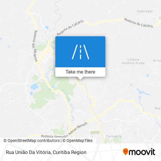 Mapa Rua União Da Vitória