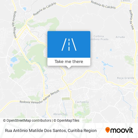 Rua Antônio Matilde Dos Santos map