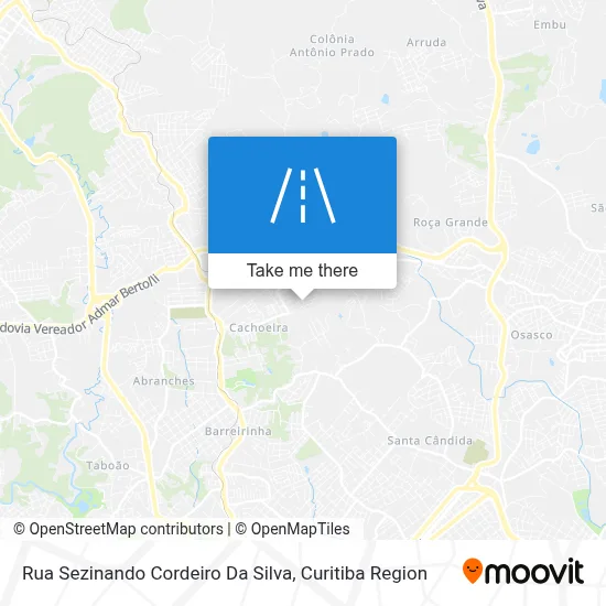 Rua Sezinando Cordeiro Da Silva map
