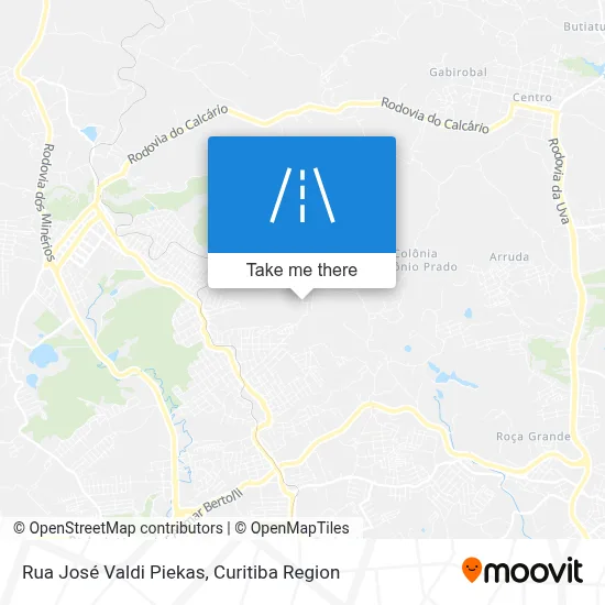 Rua José Valdi Piekas map