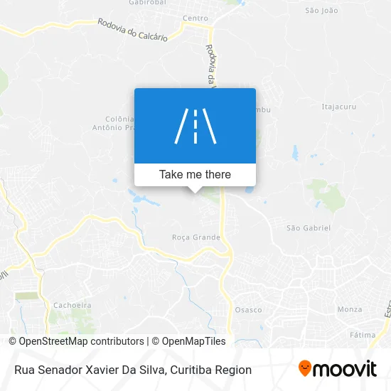 Rua Senador Xavier Da Silva map