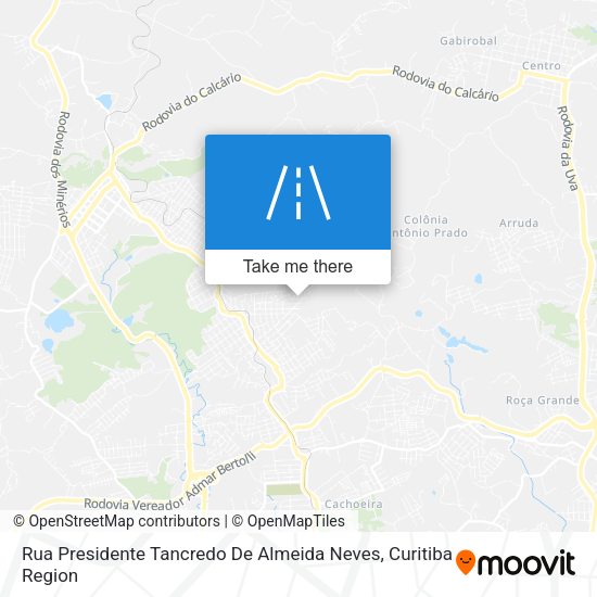 Rua Presidente Tancredo De Almeida Neves map