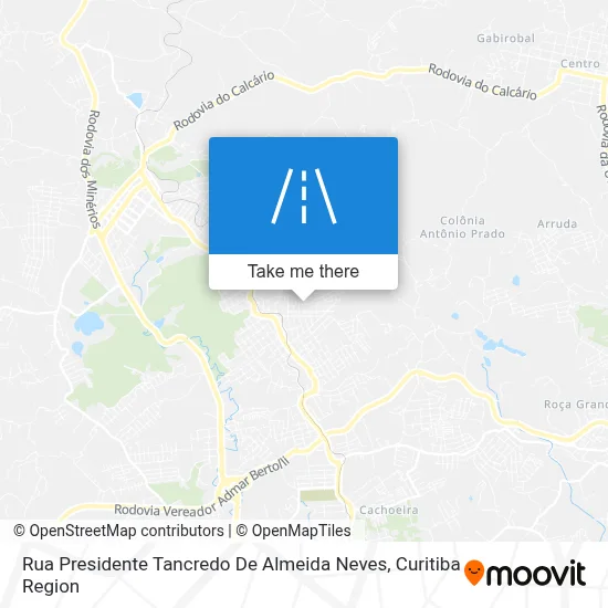 Rua Presidente Tancredo De Almeida Neves map