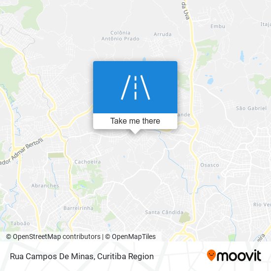 Mapa Rua Campos De Minas