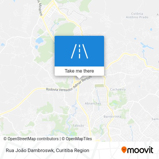 Rua João Dambroswk map