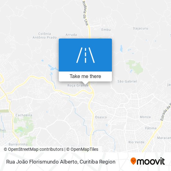 Mapa Rua João Florismundo Alberto