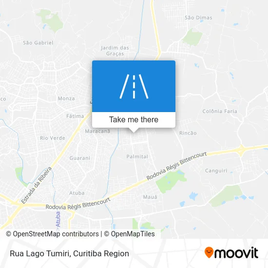 Rua Lago Tumiri map