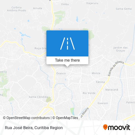 Rua José Beira map