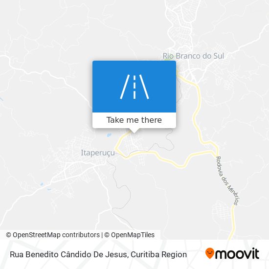 Rua Benedito Cândido De Jesus map