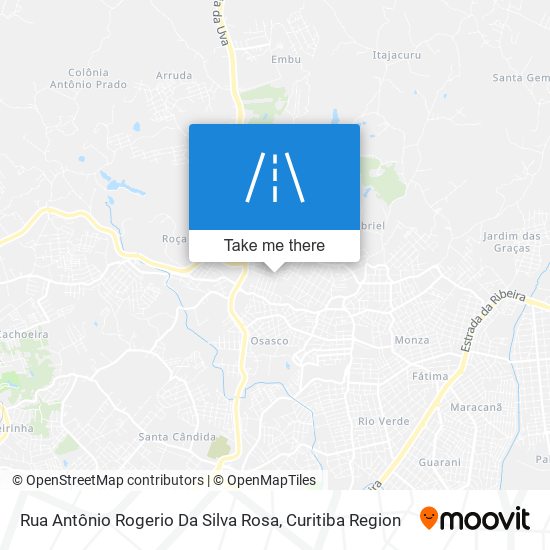 Rua Antônio Rogerio Da Silva Rosa map