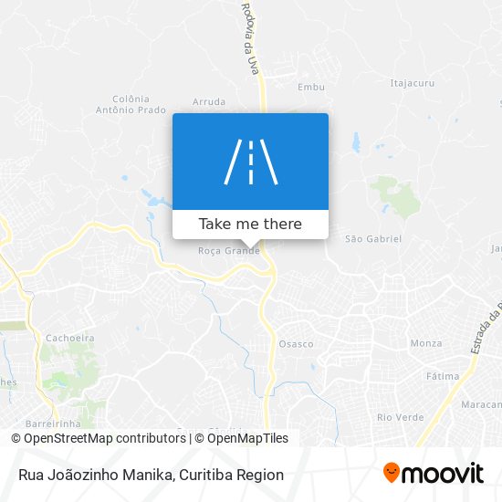 Mapa Rua Joãozinho Manika