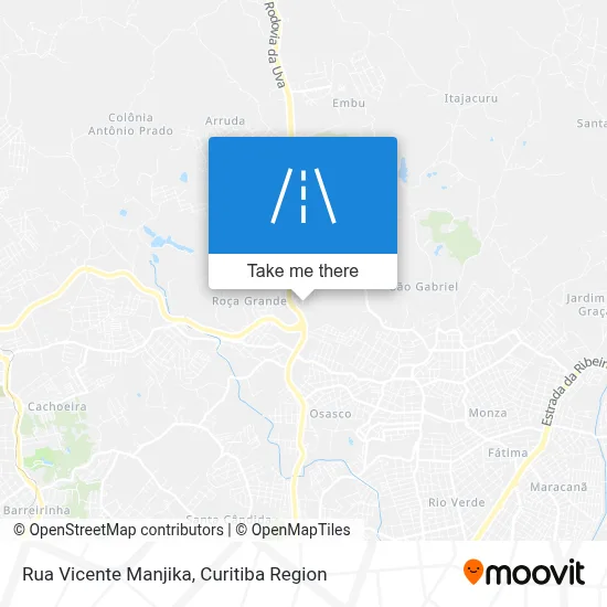 Rua Vicente Manjika map