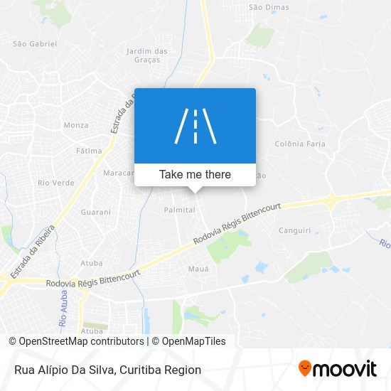 Mapa Rua Alípio Da Silva