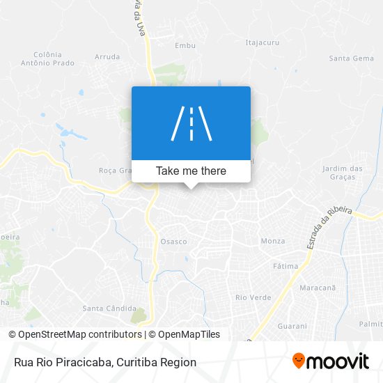 Rua Rio Piracicaba map