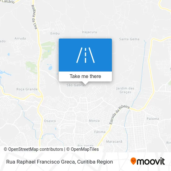Rua Raphael Francisco Greca map