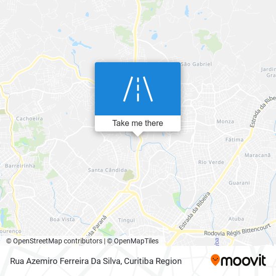 Mapa Rua Azemiro Ferreira Da Silva