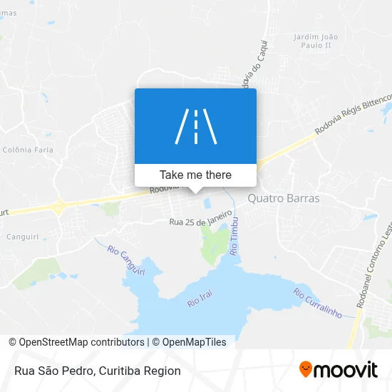 Rua São Pedro map