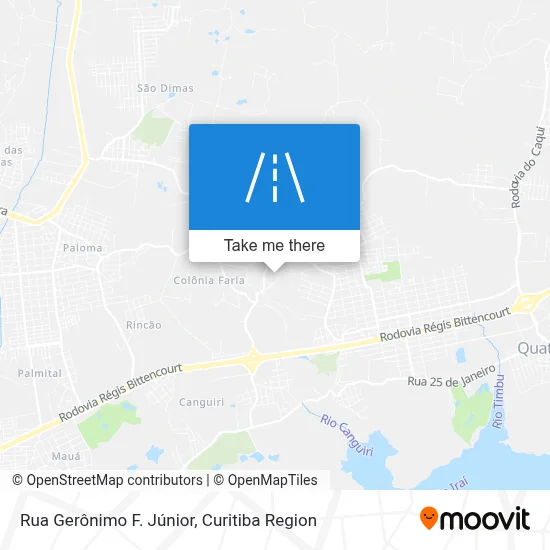 Rua Gerônimo F. Júnior map