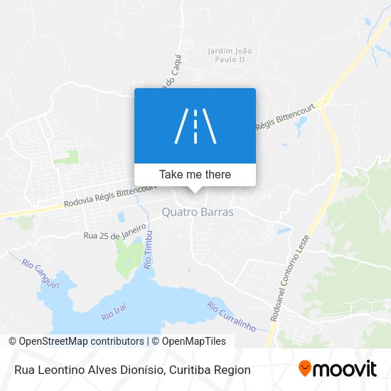 Rua Leontino Alves Dionísio map