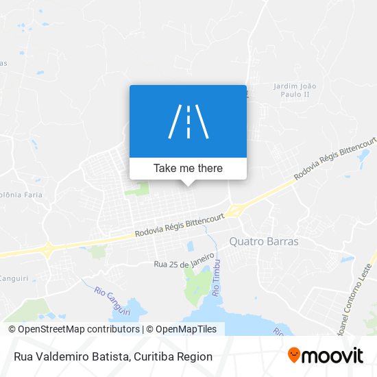 Rua Valdemiro Batista map