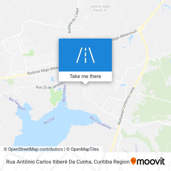 Rua Antônio Carlos Itiberê Da Cunha map