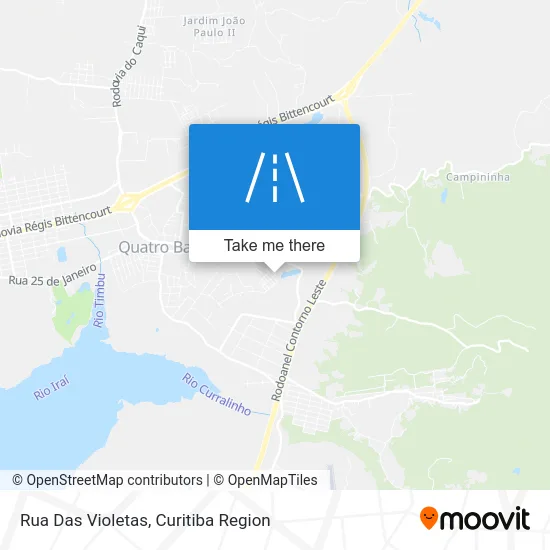 Rua Das Violetas map