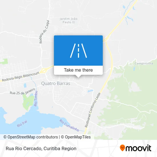 Rua Rio Cercado map