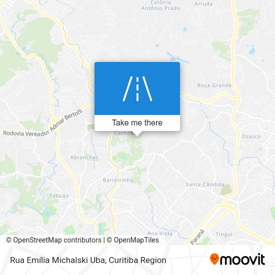Rua Emília Michalski Uba map