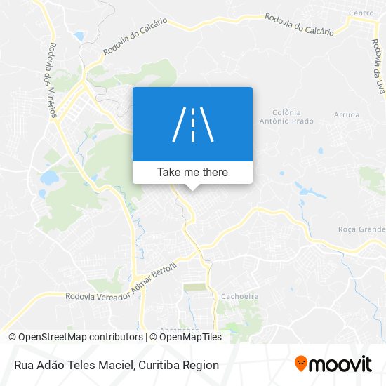 Mapa Rua Adão Teles Maciel