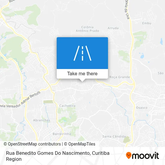 Rua Benedito Gomes Do Nascimento map