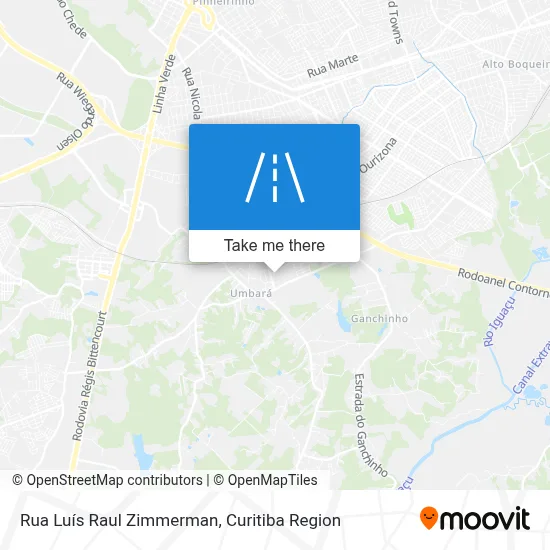 Rua Luís Raul Zimmerman map