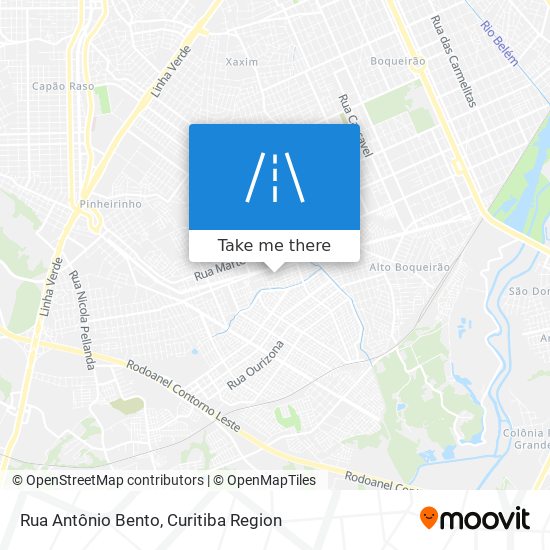 Rua Antônio Bento map