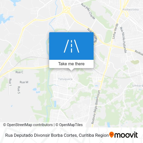 Rua Deputado Divonsir Borba Cortes map
