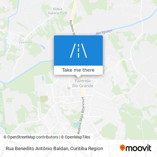 Rua Benedito Antônio Baldan map
