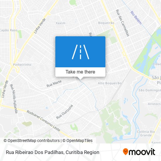 Mapa Rua Ribeirao Dos Padilhas