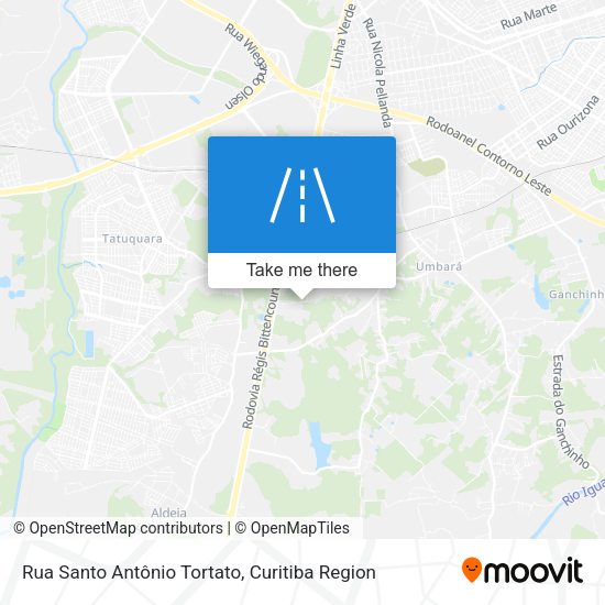 Rua Santo Antônio Tortato map