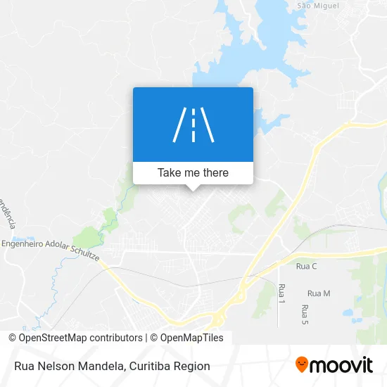 Rua Nelson Mandela map