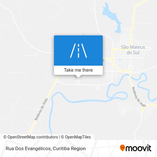 Rua Dos Evangélicos map
