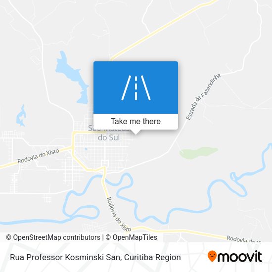 Rua Professor Kosminski San map