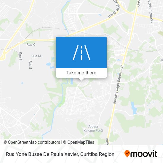 Rua Yone Busse De Paula Xavier map