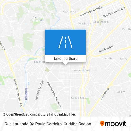 Rua Laurindo De Paula Cordeiro map