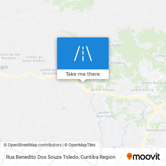 Rua Benedito Dos Souza Toledo map