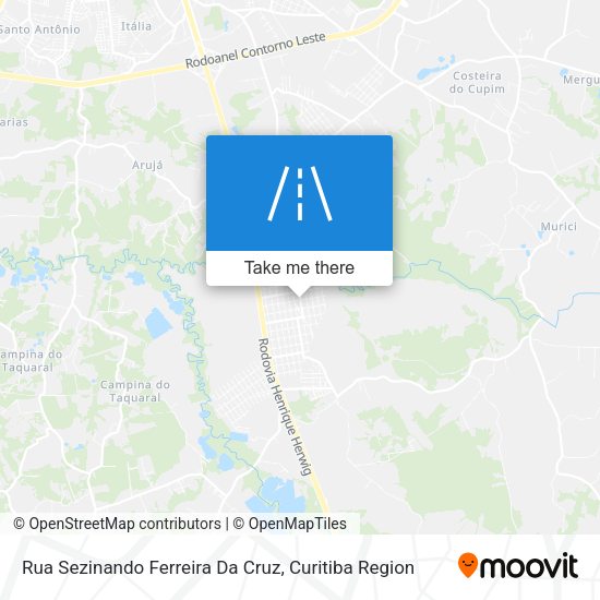 Rua Sezinando Ferreira Da Cruz map